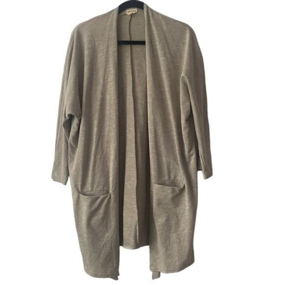Anthropologie‎ Donni Sandwash Ribbed Cardigan Duster NWOT - Picture 4 of 8